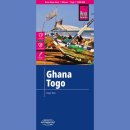 Ghana, Togo. Mapa turystyczna 1:600 000.