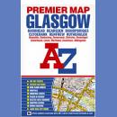 Glasgow. Plan miasta 1:19 000. Premium Map.