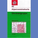 Glocknergruppe. Mapa turystyczna 1:25 000