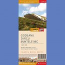 Godeanu, Tarcu Muntele. Mapa turystyczna 1:65 000.