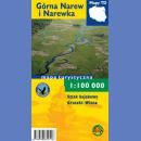 Górna Narew i Narewka. Szlak kajakowy Gruszki-Wizna. Mapa turystyczna 1:100 000