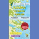 Grecja. Mapa turystyczna 1:800 000.