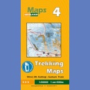 Gruzja (4): Khevi, Mt. Kazbegi, Gudauri, Truso. Mapa trekingowa 1:50 000.