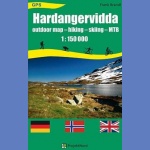 Hardangervidda. Mapa turystyczna 1:150 000. Foliowana