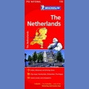 Holandia (The Netherlands). Mapa samochodowa 1:400 000.