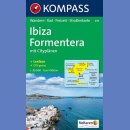 Ibiza, Formentera. Mapa turystyczna 1:50 000