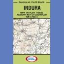 Indura. Mapa taktyczna 1:100 000. Reedycja ark. Pas 35 Słup 38