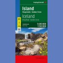 Islandia (Island). Mapa samochodowa 1:400 000.