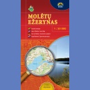 Jeziora Moleckie (Moletu ezerynas). Mapa turystyczna 1:50 000.