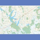 Jezioro Rajgrodzkie i okolice. Mapa turystyczna 1:50 000 ścienna
