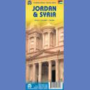 Jordania i Syria (Jordan & Syria). Mapa samochodowa 1:610 000/1:740 000