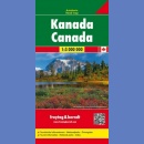 Kanada (Canada). Mapa samochodowa 1:3 000 000.