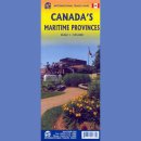 Kanada - Prowincje Nadmorskie (Maritime Provinces). Mapa 1:535 000.