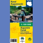 Kanał Augustowski (Augustów Canal). Szlak kajakowy Dębowo-Niemnowo. Mapa turystyczna 1:100 000 laminowana