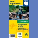 Kanał Augustowski (Augustów Canal). Szlak kajakowy Dębowo-Niemnowo. Mapa turystyczna 1:100 000