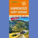 Karkonosze. Góry Izerskie. Mapa turystyczna 1:35 000 laminowana.
