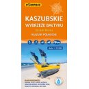 Kaszubskie Wybrzeże Bałtyku od Łeby po Hel. Kaszuby północne. Mapa turystyczna 1:55 000 laminowana.