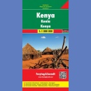 Kenia. Mapa samochodowa 1:1 000 000.