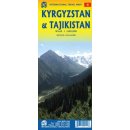 Kirgistan, Tadżykistan (Kyrgyzstan, Tajikistan). Mapa turystyczna 1:850 000.