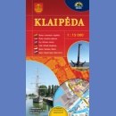 Kłajpeda (Klaipeda). Plan miasta 1:15 000