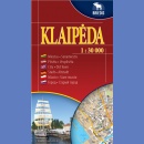 Kłajpeda (Klaipeda). Plan miasta 1:30 000