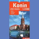 Konin +3. Plan miasta 1:15 000