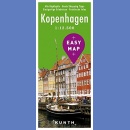 Kopenhaga. Plan 1:12 500. EasyMap
