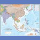 Azja południowo-wschodnia. Mapa ścienna 1:7,5 mln.
