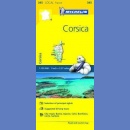 Korsyka (Corsica). Mapa samochodowa 1:150 000