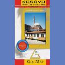 Kosowo (Kosovo). Mapa geograficzno-drogowa 1:250 000.