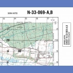Koszalin N-33-069-A,B. Mapa topograficzna 1:50 000 Układ UTM