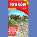 Kraków + Wieliczka. Plan miasta 1:26 000 laminowany
