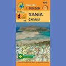Kreta zachodnia: Chania. Mapa turystyczna 1:100 000.