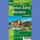 Krynica Zdrój, Muszyna i okolice. Mapa turystyczna 1:50 000. Plany miast 1:15 000.