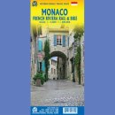 Księstwo Monako, Riwiera Francuska. Mapa samochodowa 1:4 000/1:600 000.
