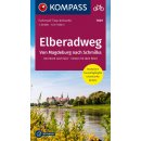 Łabski Szlak Rowerowy (Elberadweg 1): Schmilka-Magdeburg. Mapa rowerowa 1:50 000