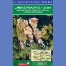 Łabskie Piaskowce (NP České Švýcarsko a Saske Švýcarsko). Mapa turystyczna 1:25 000.