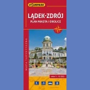 Lądek Zdrój i okolice. Plan 1:15 000. Mapa turystyczna 1:75 000.