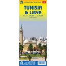 Libia, Tunezja (Libya, Tunisia). Mapa turystyczna 1:2 450 000/1:800 000.