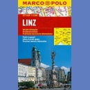 Linz. Plan miasta 1:15 000 laminowany.