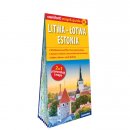 Litwa, Łotwa, Estonia 1:800 000. Mapa laminowana comfort! map&guide