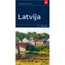 Łotwa (Latvija). Mapa samochodowa 1:500 000
