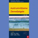 Łotwa północno-wschodnia (5): Austrumvidzeme, Ziemellatgale. Mapa turystyczna 1:200 000.