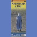 Mali, Mauretania. Mapa turystyczna 1:1 900 000/1:2 200 000.