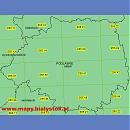 Mapa topograficzna 1:25 000. Układ 1965<BR>Woj. podlaskie, pow. bielski