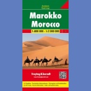 Maroko (Marokko). Sahara Zachodnia. Mapa samochodowa 1:800 000/1:2 000 000.
