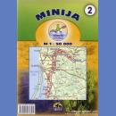 Minia (Minija). Mapa kajakowa 1:50 000.