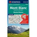 Mont Blanc (Monte Bianco). Mapa turystyczna 1:50 000 wodoodporna.