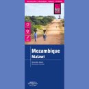 Mozabmik, Malawi. Mapa turystyczna 1:1 200 000. 