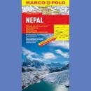 Nepal. Mapa samochodowa 1:750 000. 